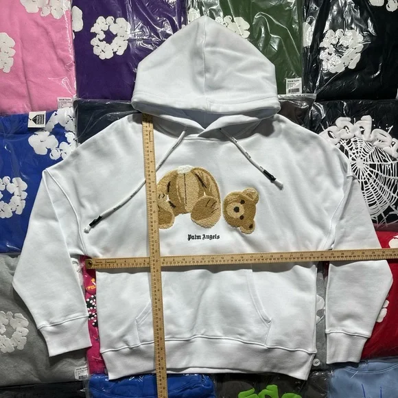 Palm Angels Bear Hoodie ‘White’ - Picture 2 of 8